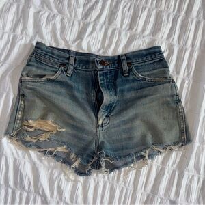Distressed Denim Women Shorts